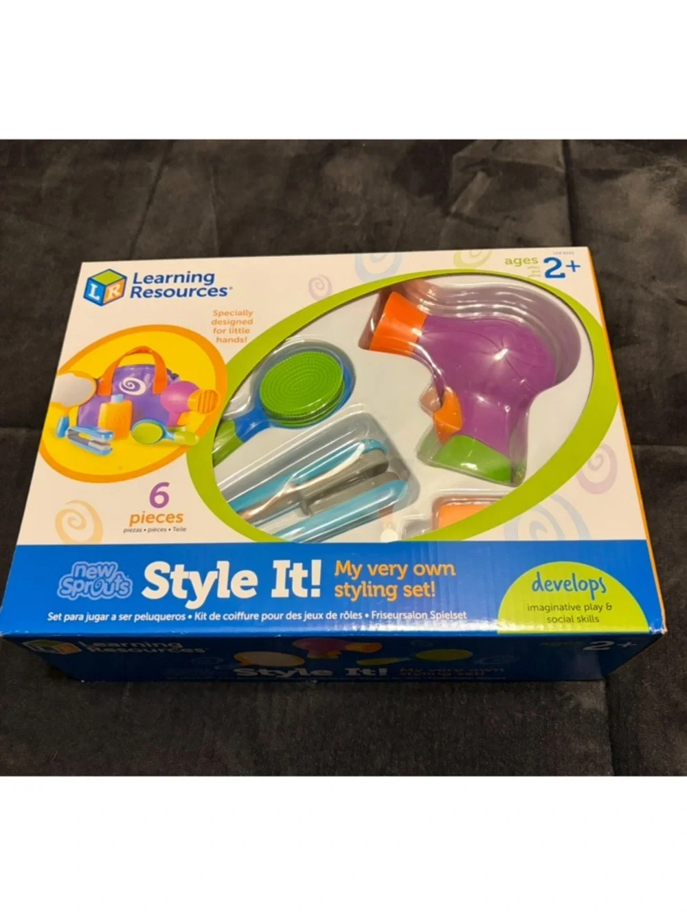New Learning Resources New Sprouts “style it” Beauty Salon Play Set with caddy